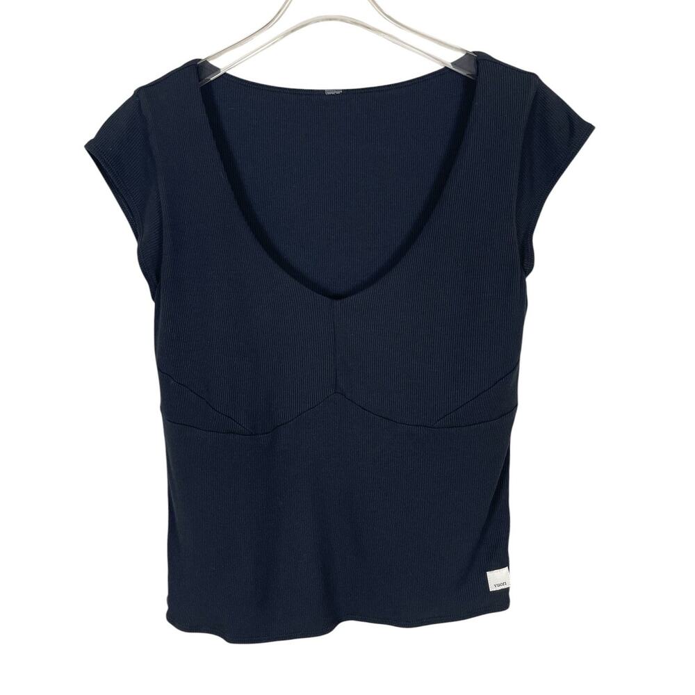 Vuori Cove Ribbed V-Neck Tank Black Size Small Atheisure Cool Girl Active